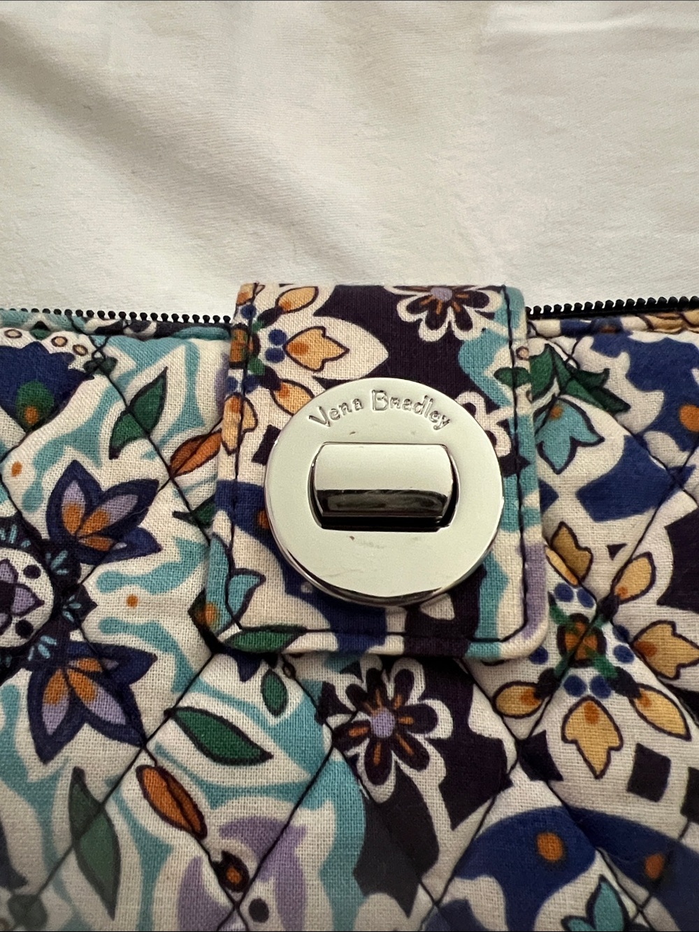 Vera Bradley Floral Quilted Zip-Around Phone Wallet in - Picture 2 of 9